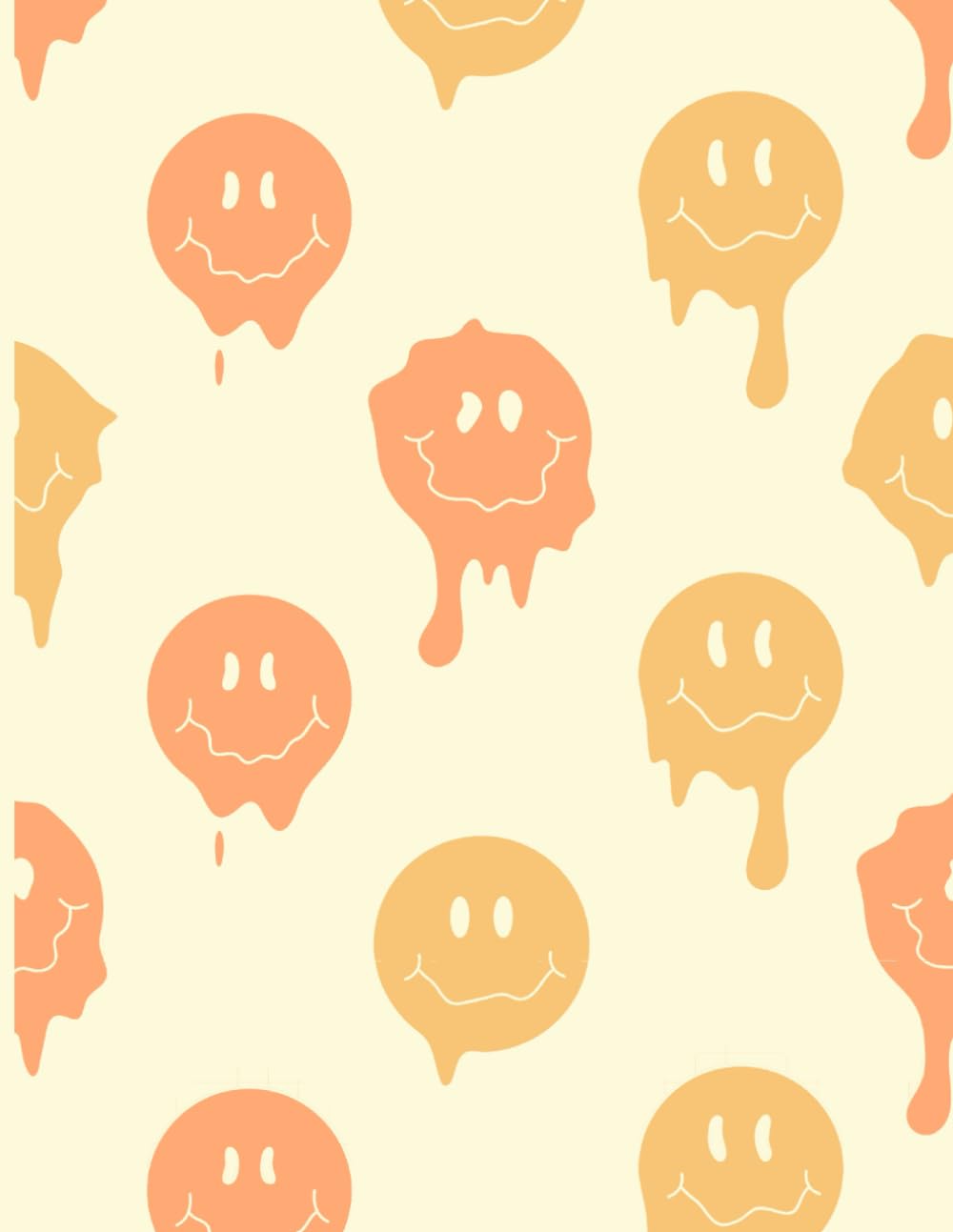 capítulo por capítulo baixar Notebook, Composition Notebook, Journal, Diary, 8.5x11in, 120 Pages, College Ruled, Glossy Finish, Smiley Face, Melting Smiley Face, Retro Colors, Smile Face, pastel Orange & Yellow