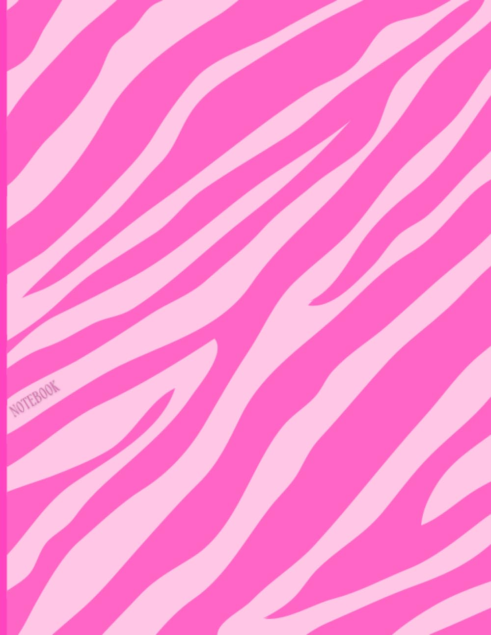 Notebook Aesthetic: Preppy, Zebra Animal Print, Aesthetic Notebook For School, Pink Blank Lined Composition Notebook baixar o livro de graça