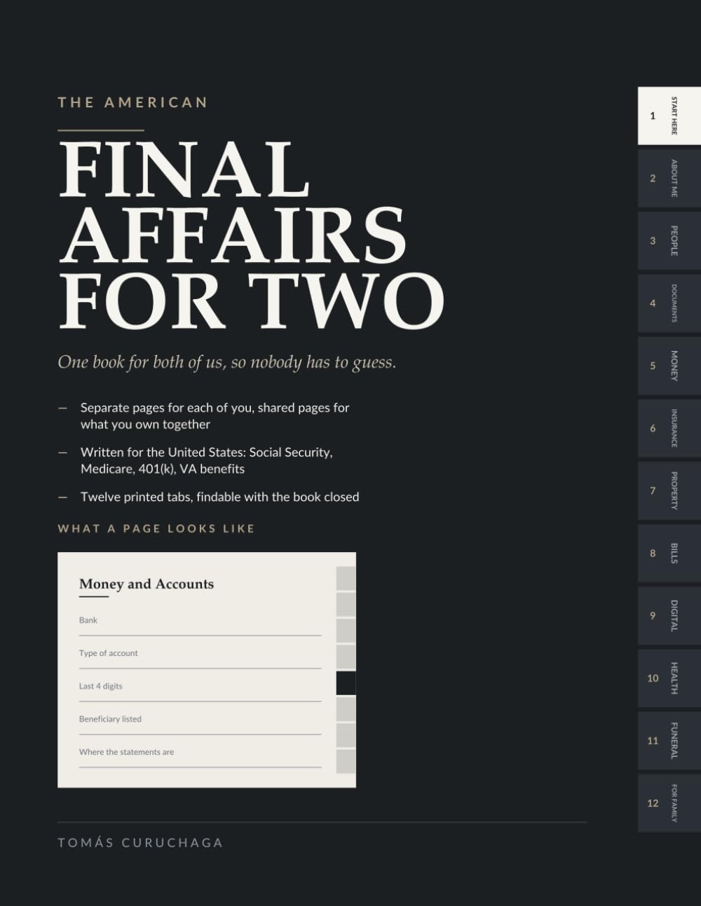 The American Final Affairs Organizer for Couples: One Book for Both of Us, With 12 Printed Tabs: Everything Our Family Will Need to Know About Our Documents, Accounts, Wishes and Final Arrangements baixar o livro de graça