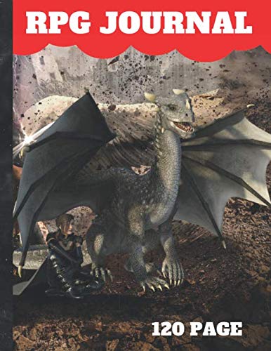 ler totalmente RPG Journal: Blank Notebook Lined Journal | Retro Dragon and Castle for Tabletop Role Playing | 8.5 x 11 inche, 120 Page