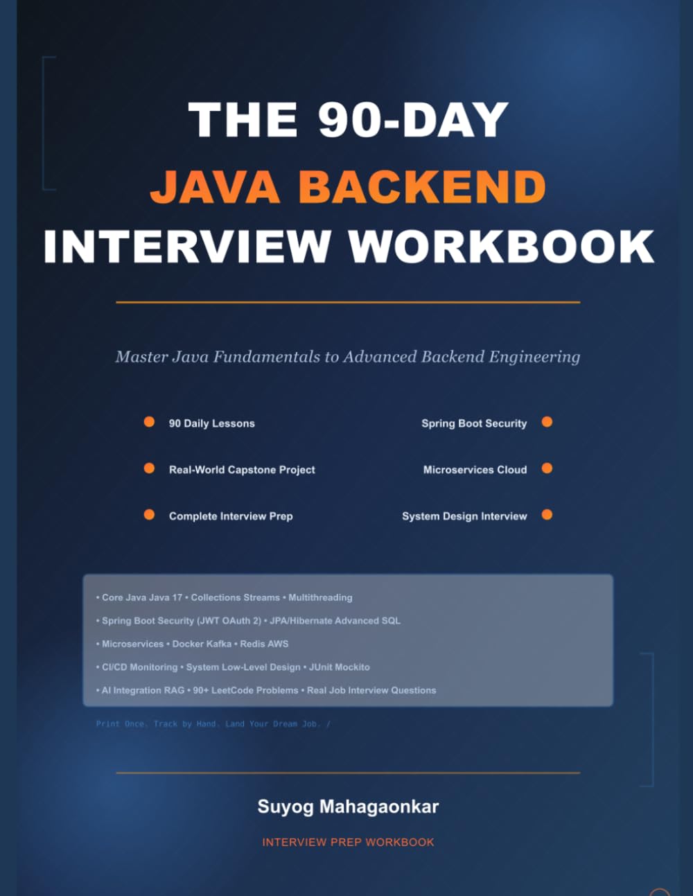 ler totalmente THE 90-DAY JAVA BACKEND INTERVIEW WORKBOOK: THE COMPLETE INTERVIEW - PREP SYSTEM