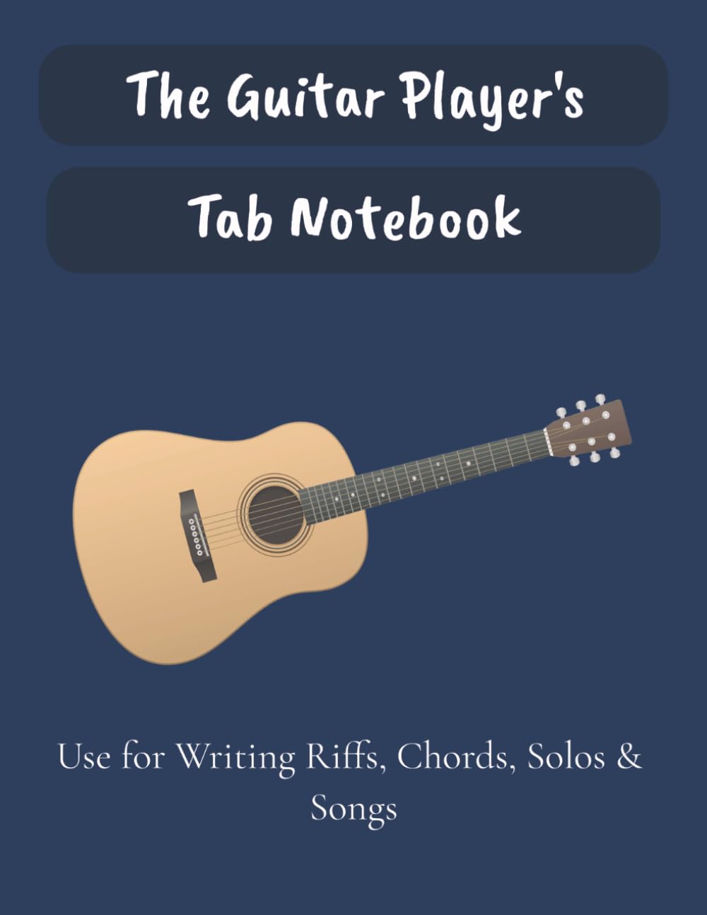 ler totalmente The Guitar Player's Tab Notebook: Blank Guitar Tablature Paper for Writing Riffs, Chords, Solos and Songs | 7 Staffs per page | 100 pages | 8.5x11 inches