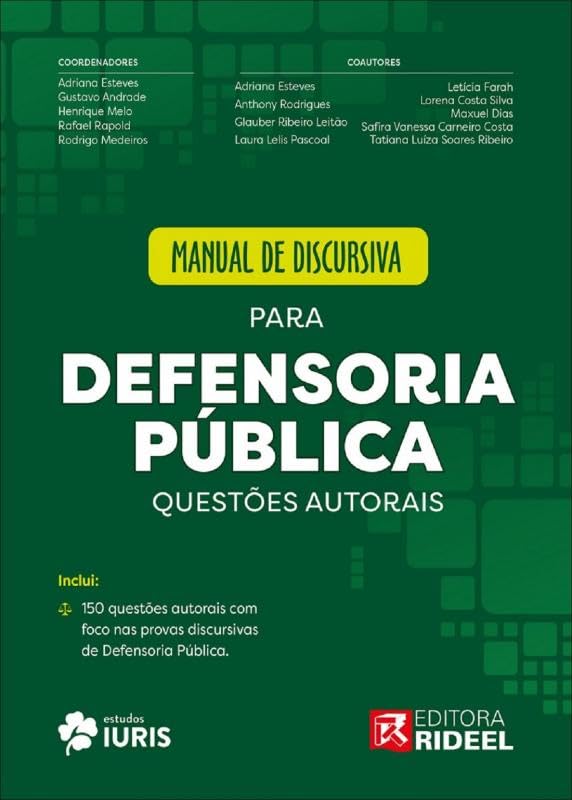 Manual de Discursiva para Defensoria Pública - Questões Autorais baixar o livro de graça