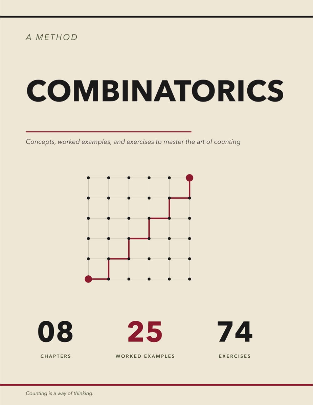 The Combinatorics Method: Concepts, Worked Examples, and Exercises to Master the Art of Counting | Bijections, Inclusion–Exclusion, Catalan Numbers, Generating Functions, Burnside and Polya baixar o livro de graça