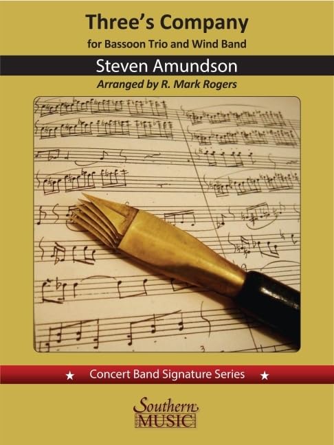 Amundson; Arr. Rogers: Three's Company for Three Solo Bassoons and Concert Band Score and Parts baixar o livro de graça