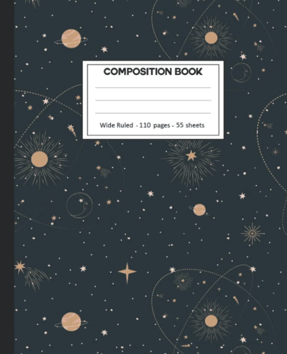 Composition Notebook: Wide Ruled: 110+ Lined Pages Writing Journal: Space Galaxy Theme. baixar o livro de graça