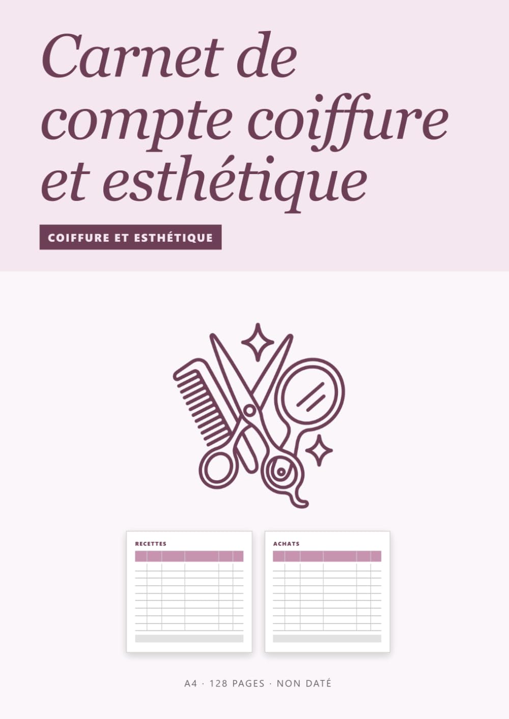 capítulo por capítulo baixar Carnet de compte coiffure et esthétique: Salon, institut, coiffure à domicile | Recettes et achats en vis-à-vis | Registre chronologique A4 non daté |... pages | Micro-entreprise (French Edition)
