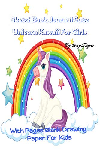 ler totalmente Sketchbook Unicorn Journal Cute Kawaii For Girls: With Pages Blank Drawing Paper For Kids
