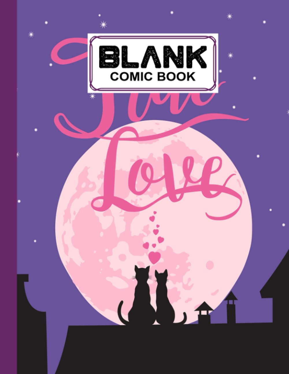 ler totalmente Blank Comic Book: Black Cats Cover, Draw Your Own Comics - 120 Pages of Fun and Unique Templates - A Large 8.5" x 11" Notebook by Eckehard Blank