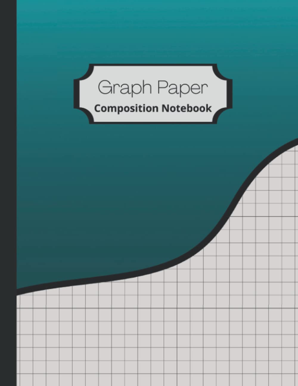 ler totalmente Graph Paper Composition Notebook: Black Green Gradient 8.5 X 11 inch 4 squares per inch quad rule grid 100 sheets paper