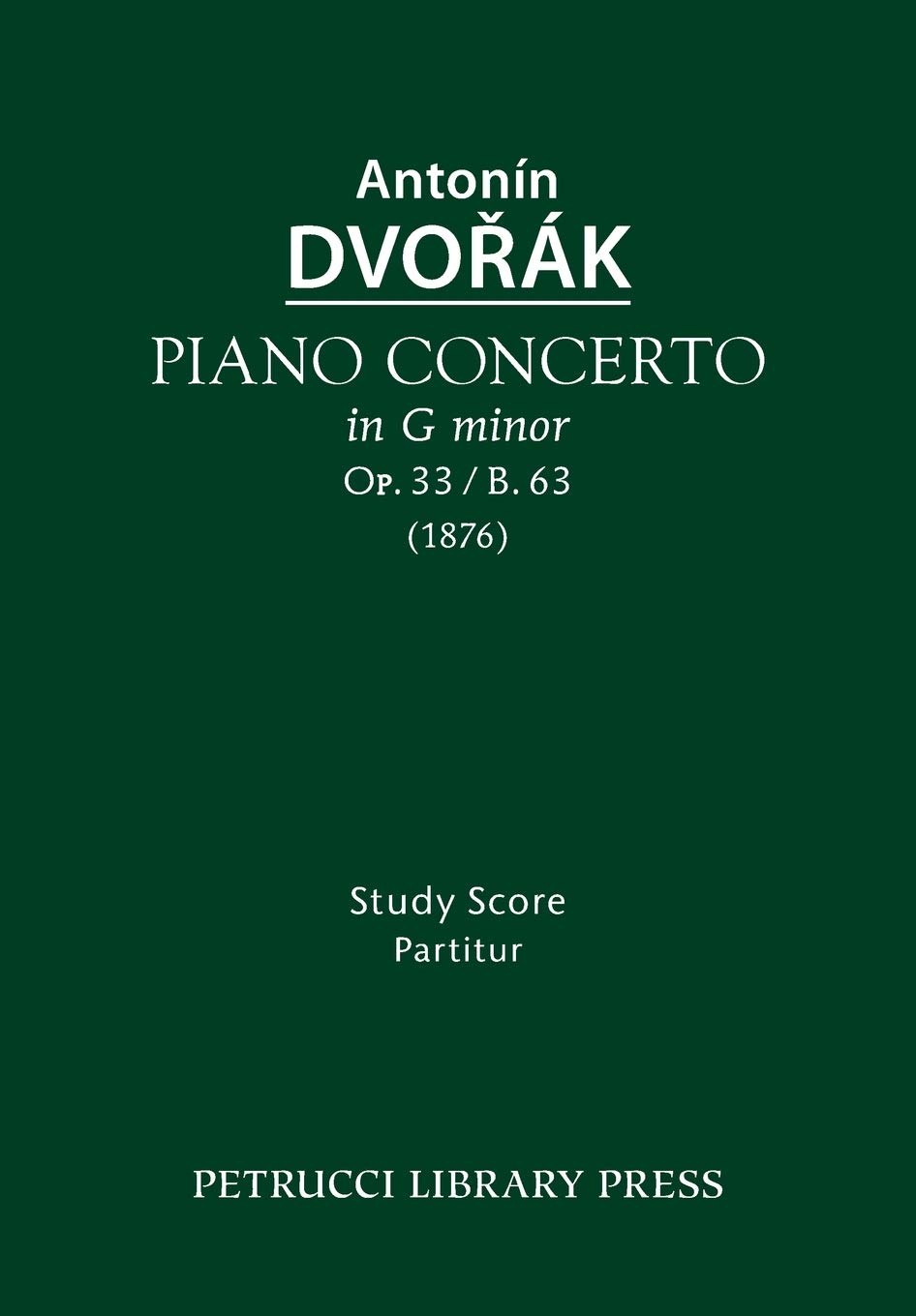 Piano Concerto, Op.33 / B.63: Study score baixar o livro de graça