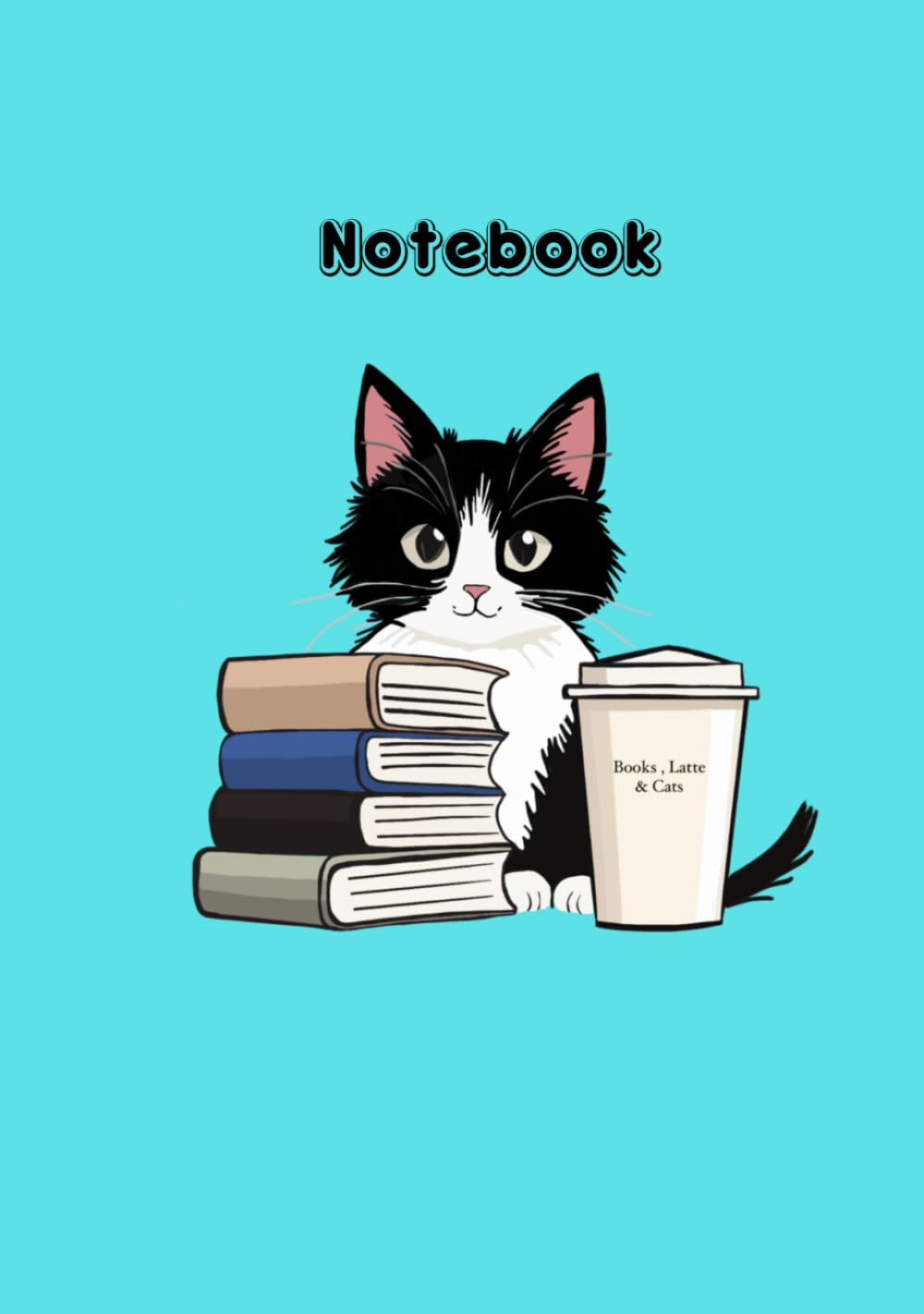 ler totalmente NOTEBOOK: Notebook for Book Loving Latte Drinking, Cat lovers