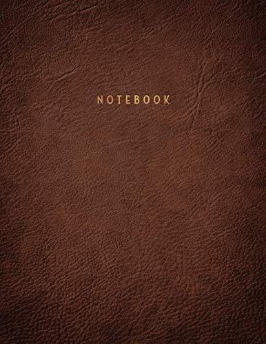 Notebook: Vintage Brown Textured Leather Style Softcover Executive Notebook with Gold Lettering | 150 College-ruled Pages | 8.5 x 11 - A4 Size Journal (Notebooks & Journals) baixar o livro de graça