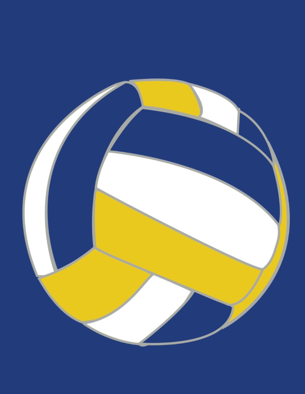 ler totalmente Volleyball Notebook: Colorful - Team Spirit - Wide Ruled - 8.5 x 11 Inches - 100 Pages