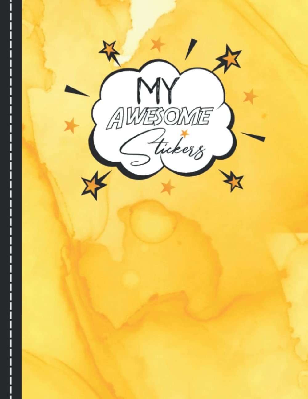 My Awesome Stickers: Cute Yellow Marble Blank Sticker Album For Collecting Stickers, Great Gift For Girls 4 - 8,120 pages 8.5 x 11" baixar livro de graça