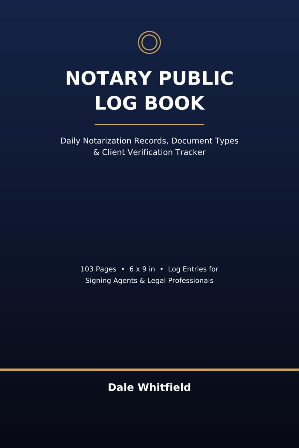 Notary Public Log Book: Daily Notarization Records, Document Types & Client Verification Tracker for Signing Agents and Legal Professionals baixar livro de graça