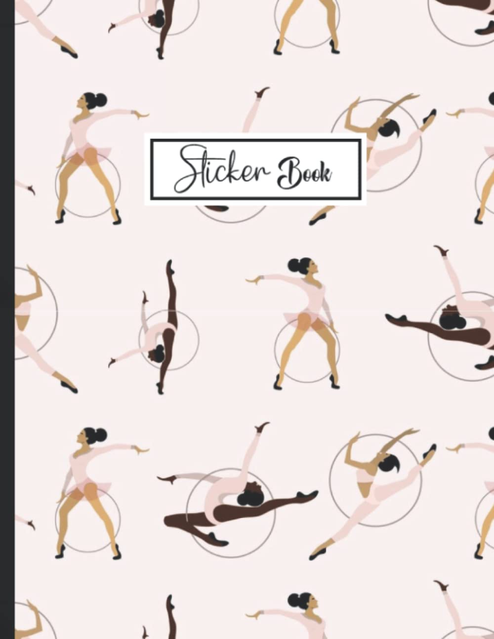 Sticker Book: Blank Sticker Collection Book for Girls with Gymnastics .