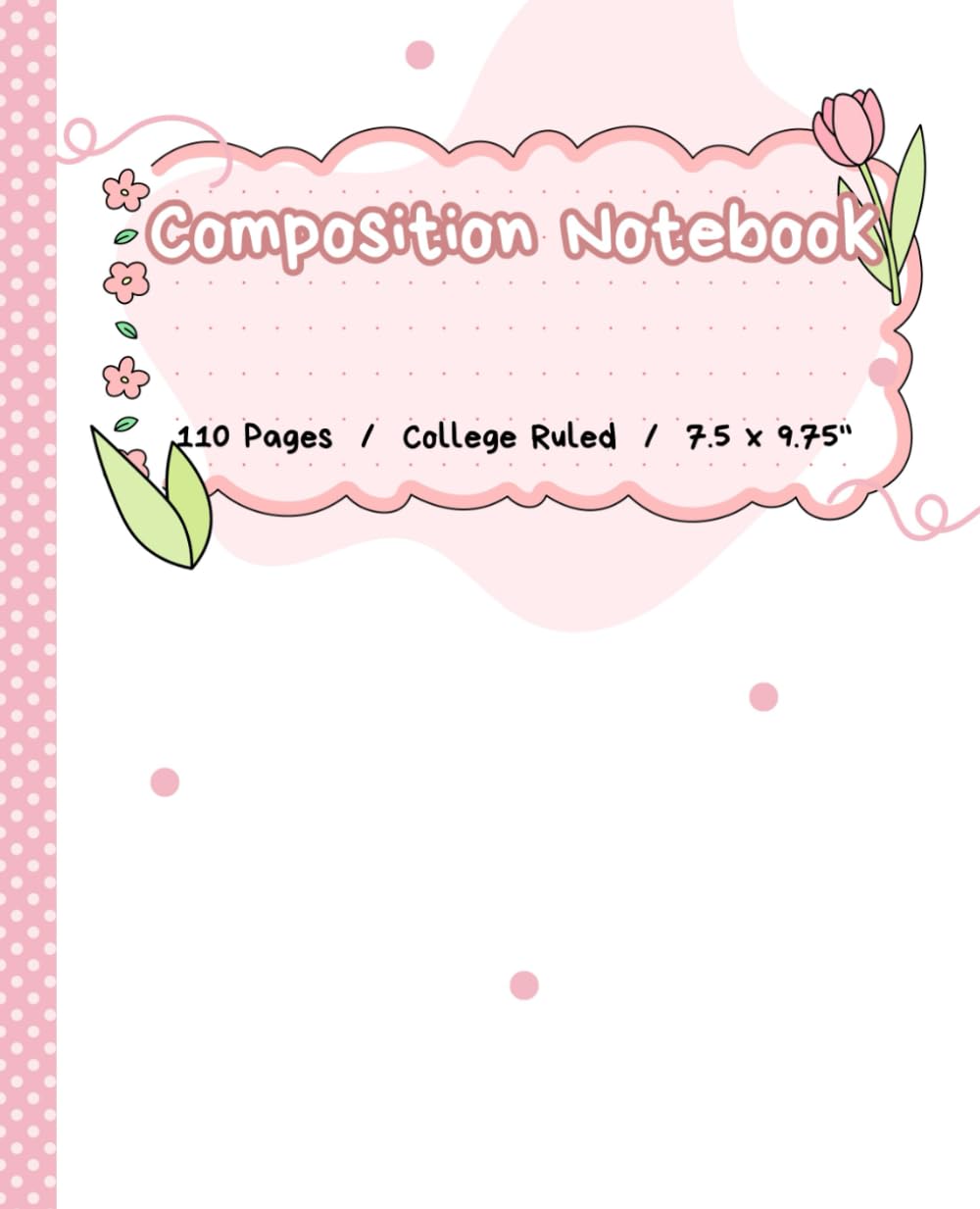 Cute Composition Notebook: Pink Girly Aesthetic College Ruled Lined Journal: 7.5x9.75" baixar o livro de graça