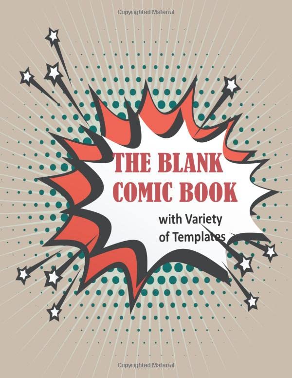 ler totalmente The Blank Comic Book Notebook: A Large 8.5" x 11" Notebook and Sketchbook for Kids and Adults to Unleash Creativity- Variety of Templates - More than 100 Blank Pages For Comic Book Drawing