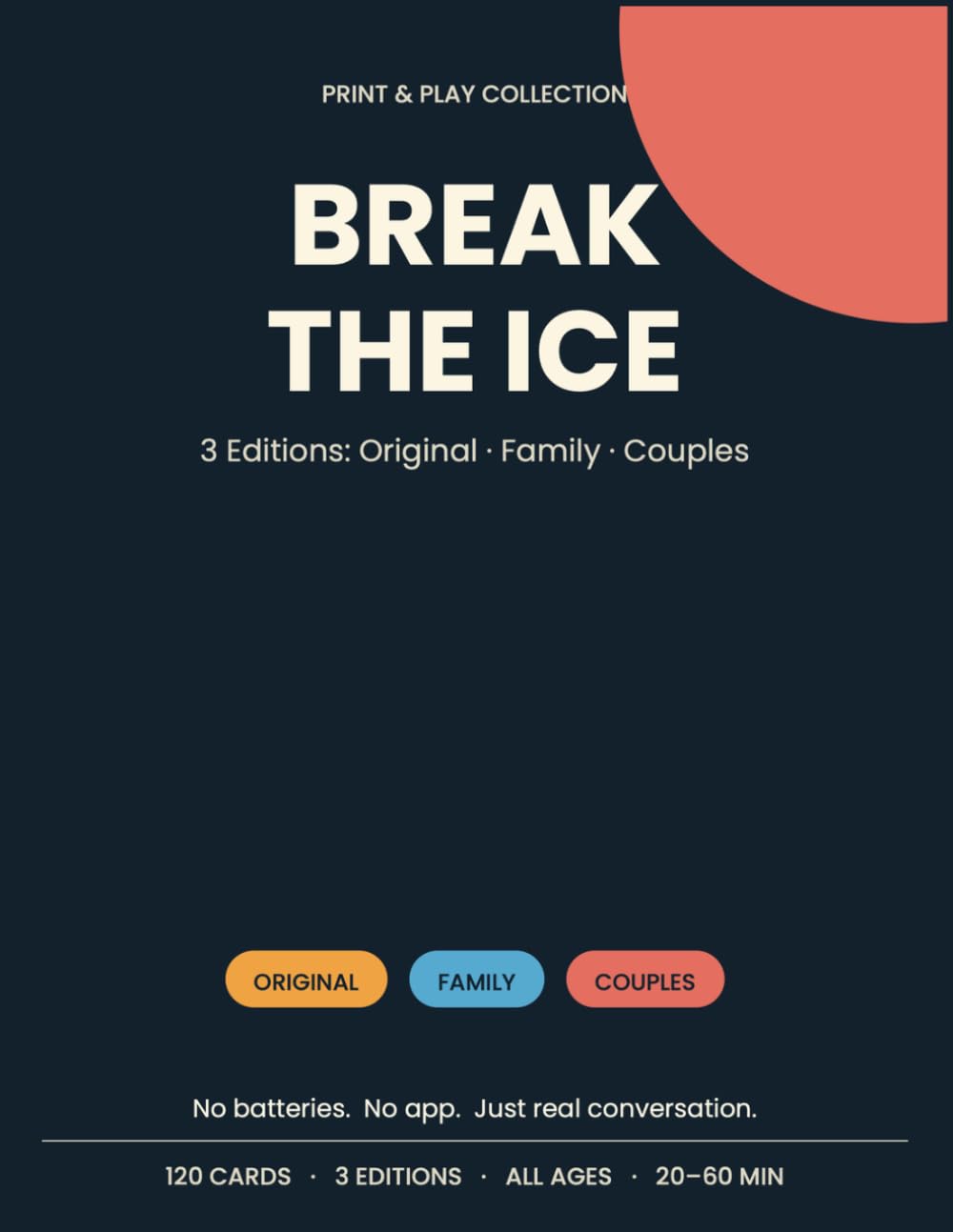 ler totalmente BREAK THE ICE: A Conversation & Connection Card Game