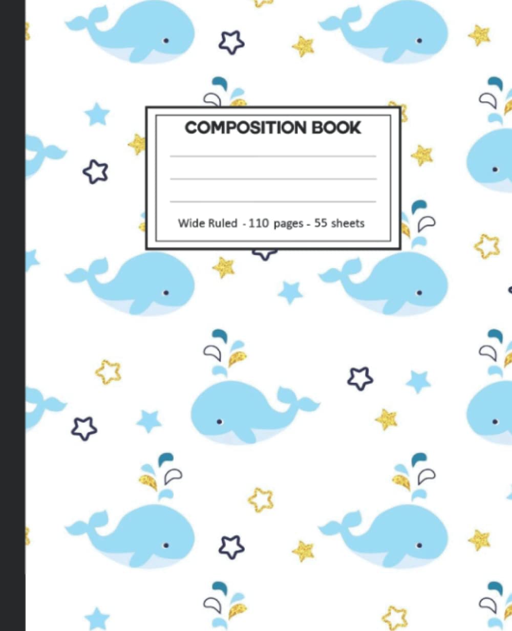 Composition Notebook: Wide Ruled: 110+ Lined Pages Writing Journal: Whales Theme baixar o livro de graça