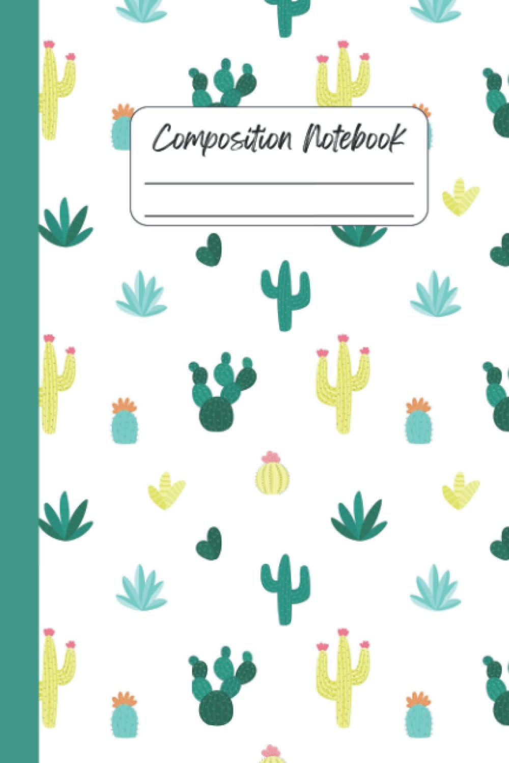 ler totalmente Kawaii Cactus Composition Notebook: 6x9 inches, For Students and Teachers, Girls, Kids, School, Cute Lined Journal Book, Ruled Paper, 120 Pages (60 Sheets)