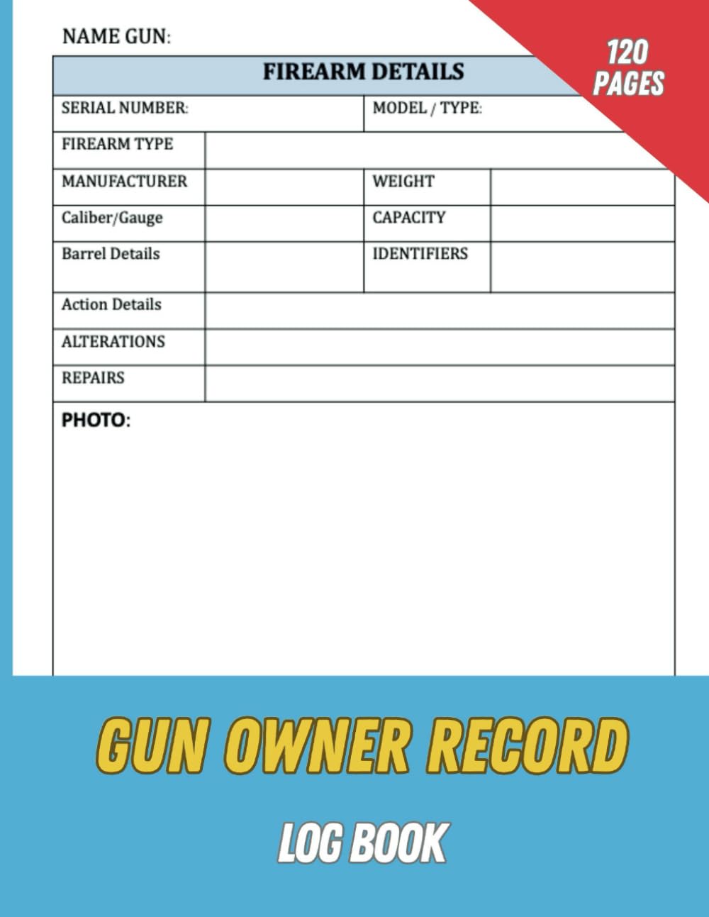 Gun Owner Record Log Book: Personal Firearm Record Book For Gun Owners and Collectors, Track Gun Inventory Management Book Journal | Firearms Acquisition and Disposition baixar o livro de graça