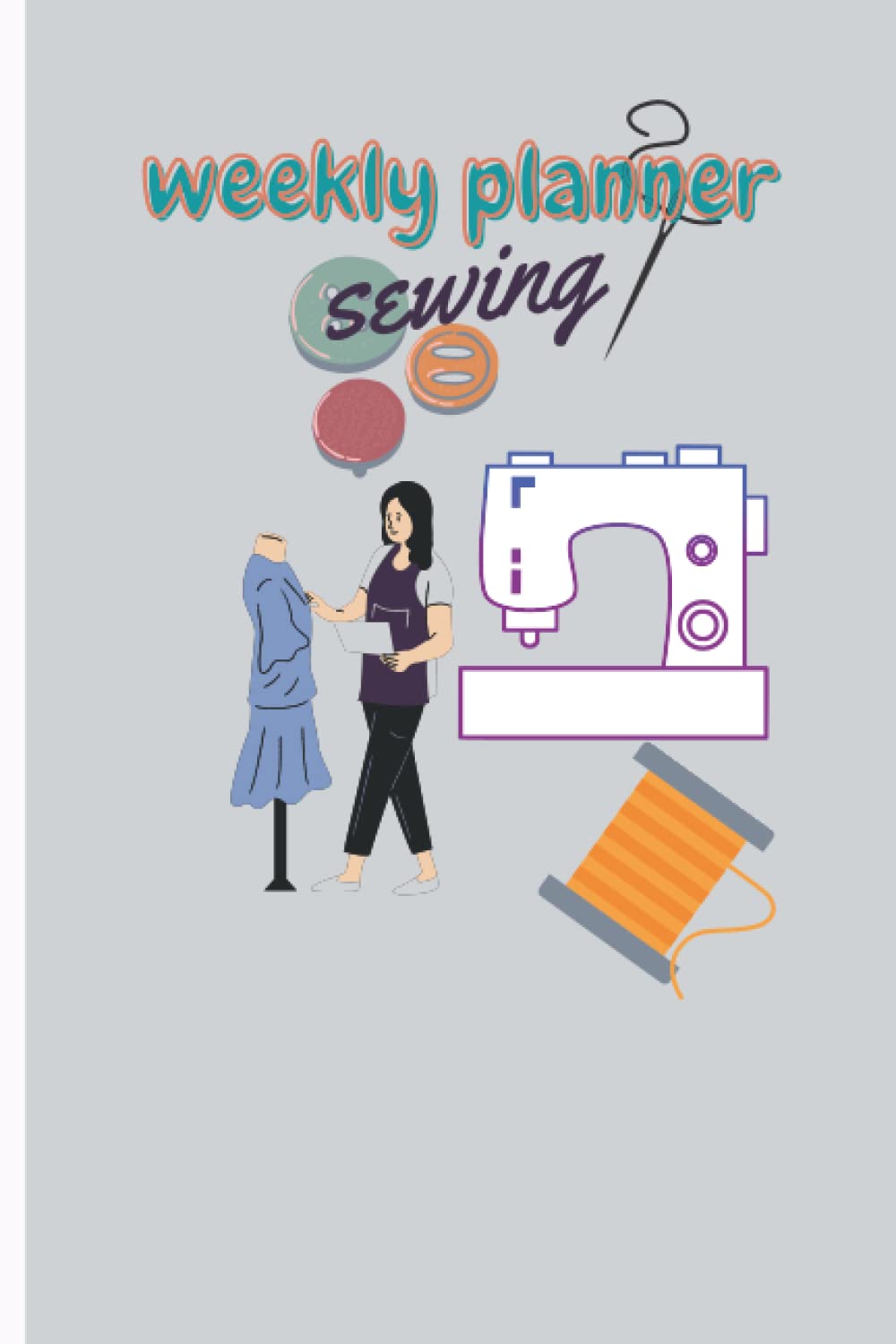 ler totalmente Weekly sewing planner: project art textile craft schedule fashion goal writting planner
