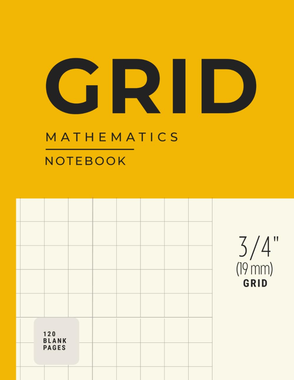 Graph Paper Notebook — 3/4 Inch Grid Ruled, 8.5 × 11 in, 120 Pages: Large Grid Paper for Math Practice, Geometry, Diagrams, Calculations, School Work & Organized Thinking baixar o livro de graça
