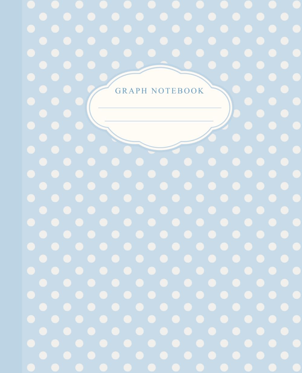 Graph Paper Composition Notebook: Blue Journal with Cute Aesthetic Cream Polka Dots on Pastel Blue | 4x4 Quad Ruled Grid Paper | 7.5 x 9.25 | 110 Pages baixar o livro de graça