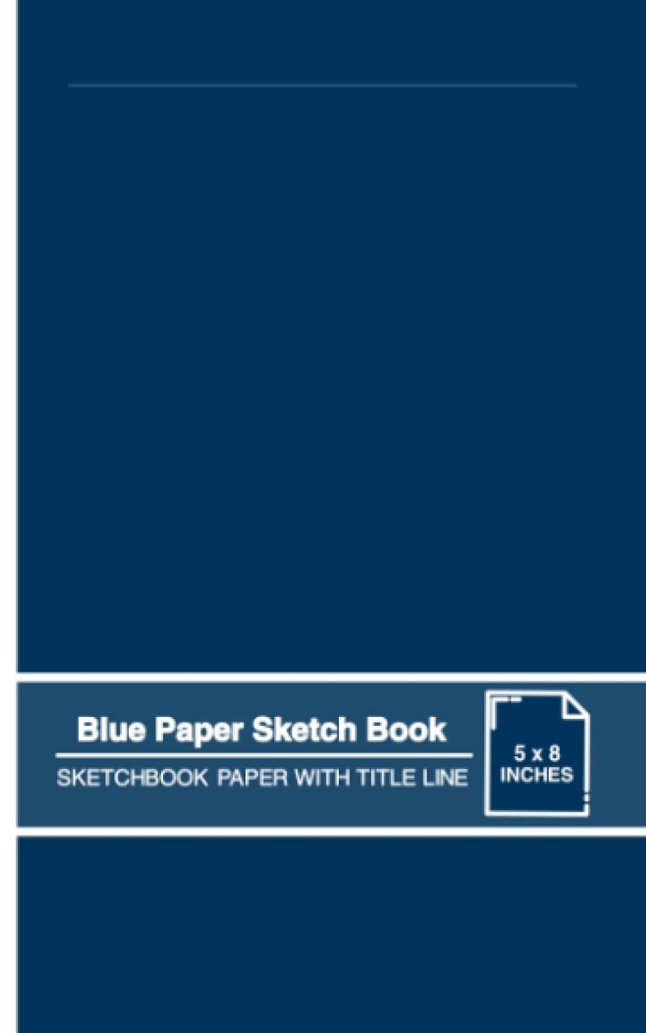 ler totalmente Blue Paper Sketch Book: Sketchbook Paper with Title Line | For use with Gel Pens and White Ink | Cyanotype Look | Small