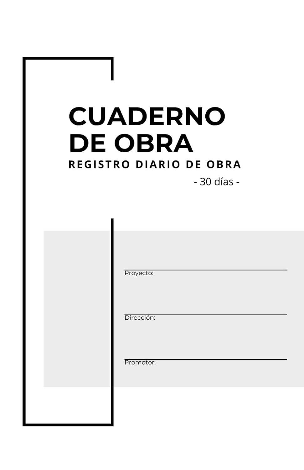 Cuaderno de obra - Registro diario de obra, control de materiales y gastos - 30 días: Planificación y seguimiento técnico de obras. Registro para 30 jornadas. Formato A5 (Spanish Edition) baixar o livro de graça