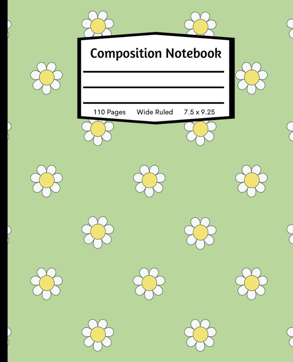 capítulo por capítulo baixar Composition Notebook Wide Rule| Retro Lime Green: Daisy Floral Notebook for Kids, Teens & retro Lovers| 7.5x9.25, 110 Pages, Excellent Birthday Gift, Christmas, Easter, Holiday Stocking Stuffer Gift