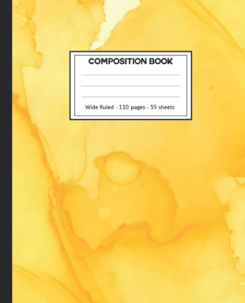 Composition Notebook: College Ruled: 110+ Lined Pages Writing Journal: Yellow Marble on White. baixar livro de graça