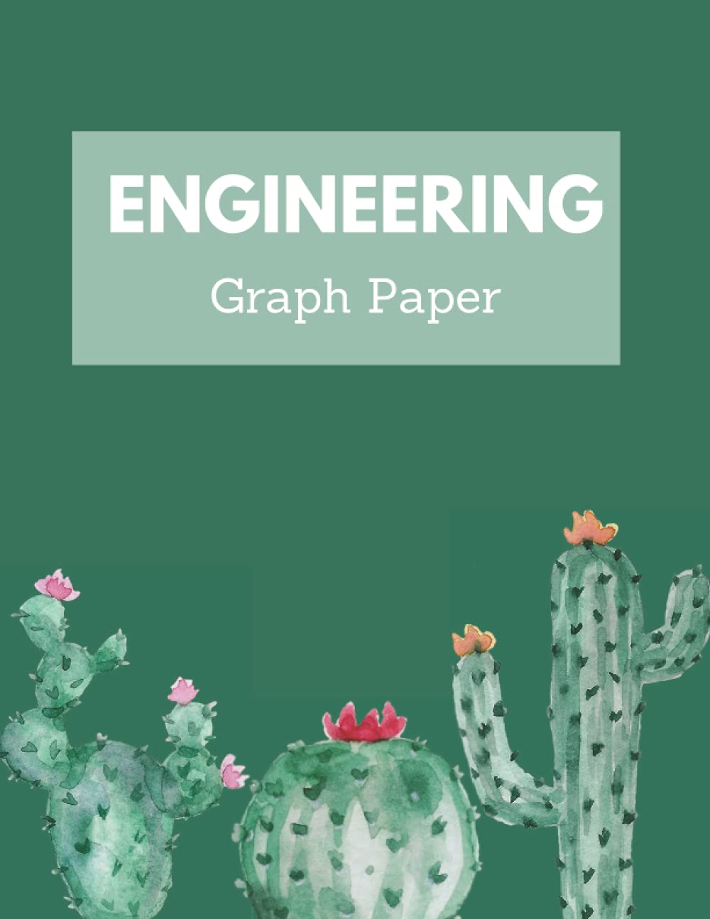 Engineering Graph Paper: Green Cactus, 120 page, 8.5 x 11 graph paper baixar livro de graça