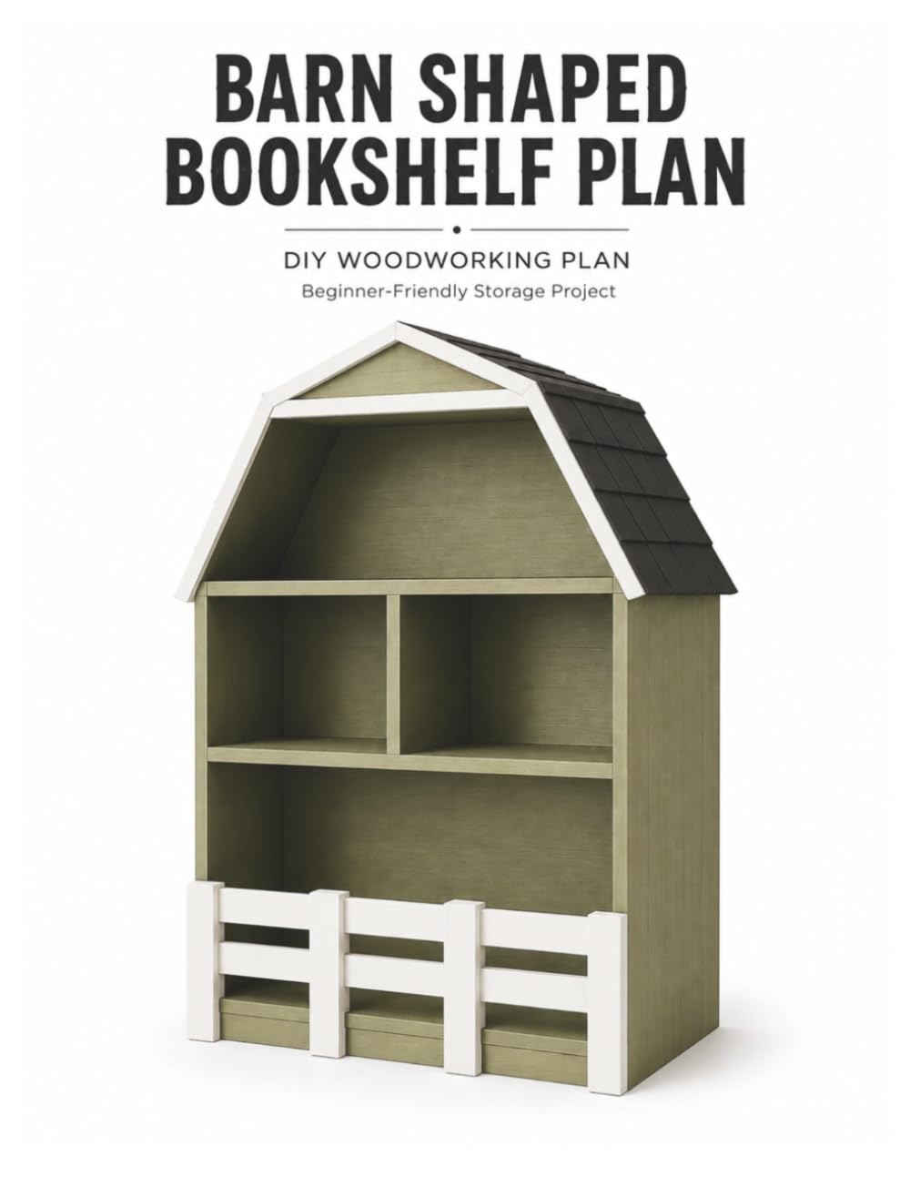 Barn Shaped Bookshelf Plan: DIY Woodworking Blueprint for Beginners | Step-by-Step Furniture Building Guide: Build a Beautiful Farmhouse-Inspired... Lists, Cut Diagrams, and Assembly Plans baixar o livro de graça