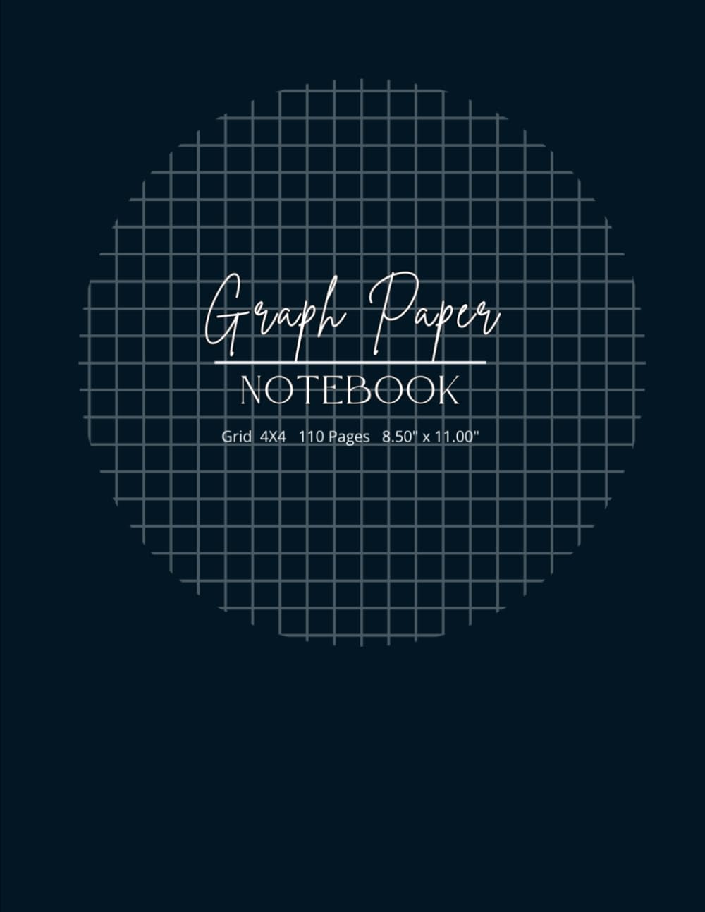 Graph Paper Notebook: Classic Dark Blue: Quad Ruled Grid Notebook (8.5 x 11 Inches, 110 Pages) | 4x4 Squared Graphing Paper for School, Math, Science, and Engineering baixar o livro de graça