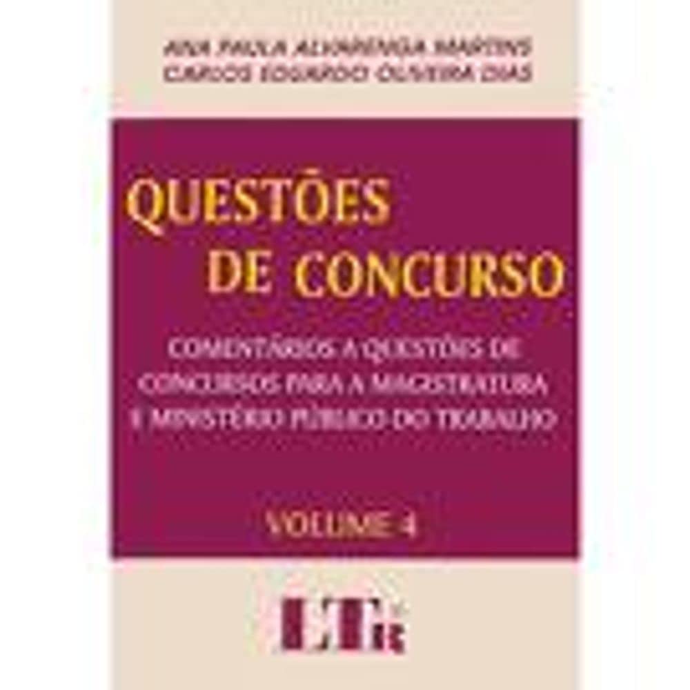 Questões de Concurso - Volume 4