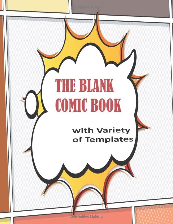 ler totalmente The Blank Comic Book Notebook: A Large 8.5" x 11" Notebook and Sketchbook for Kids and Adults to Unleash Creativity- Variety of Templates - More than 100 Blank Pages For Comic Book Drawing