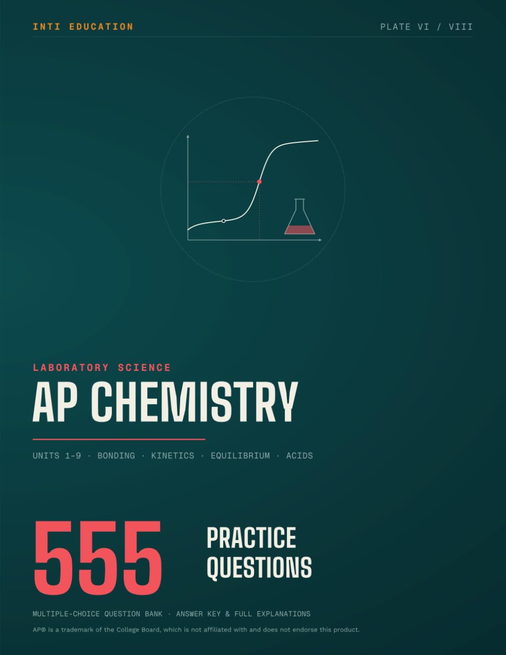 AP Chemistry Practice Questions: 555 Original Multiple-Choice Questions with a Complete Answer Key and Worked Explanations