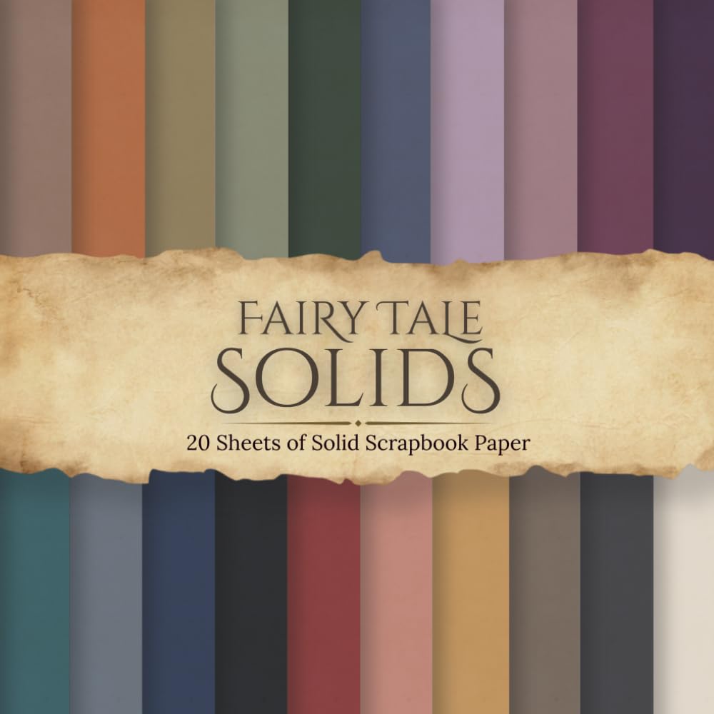 capítulo por capítulo baixar Fairy Tale Solids Scrapbook Paper: 20 Double-Sided Vintage-Inspired Solids in Dark Fairy Tale Colors for Scrapbooking, Junk Journals, Card Making, and Paper Crafts