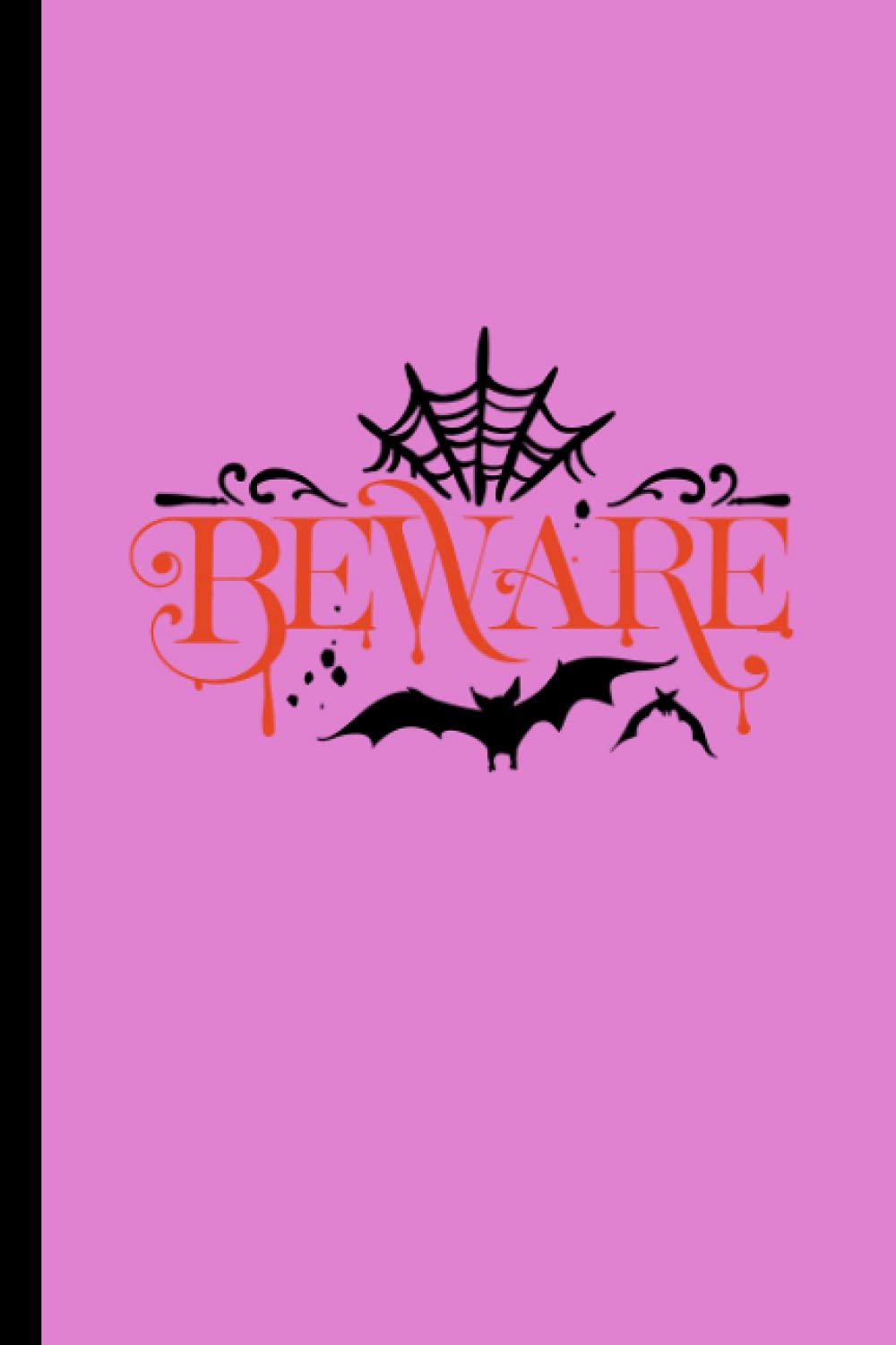 ler totalmente Beware Halloween Notebook beautiful nightmare: Pink and black background Journal