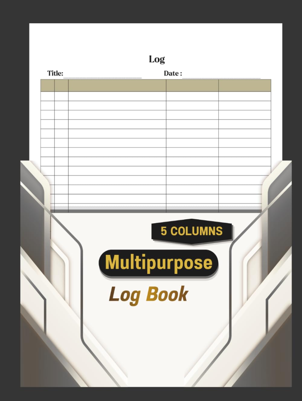 ler totalmente Multipurpose Log Book: Large Blank Ledger with 5 Customizable Columns | Track Tasks, Inventory, Mileage, Orders, Income and Expenses | 8.25x11 Inches, 110 Pages