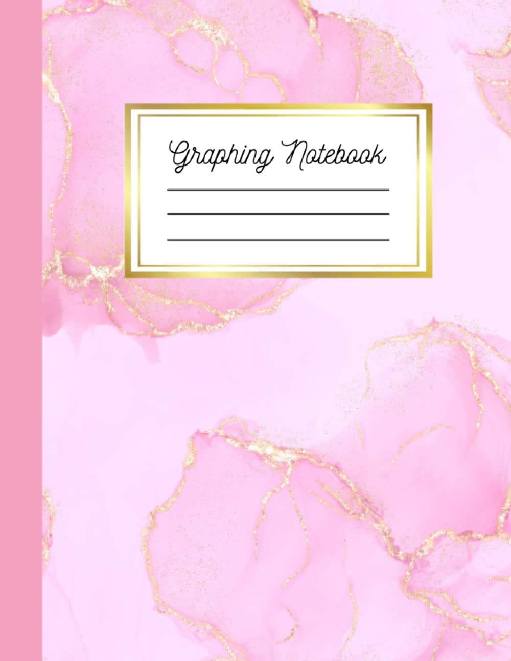 capítulo por capítulo baixar Graphing Notebook: Pink & Gold Marble Pattern Graph Paper 8.5x11 Workbook 5x5 Grid