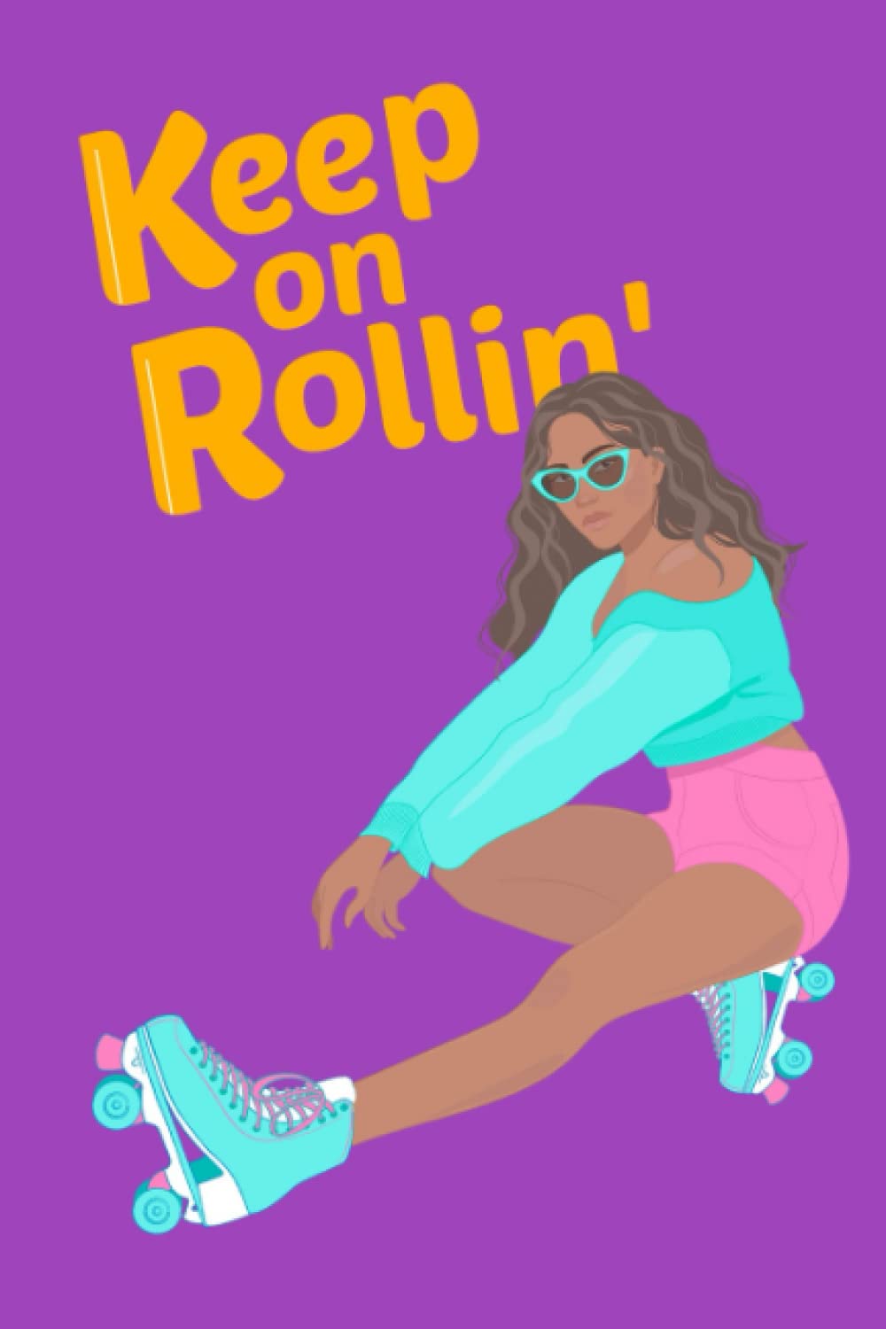 Keep On Rollin' Journal: Purple Roller Skating Notebook | Roller Derby Hobby Journal | 6 x 9 College Ruled baixar o livro de graça