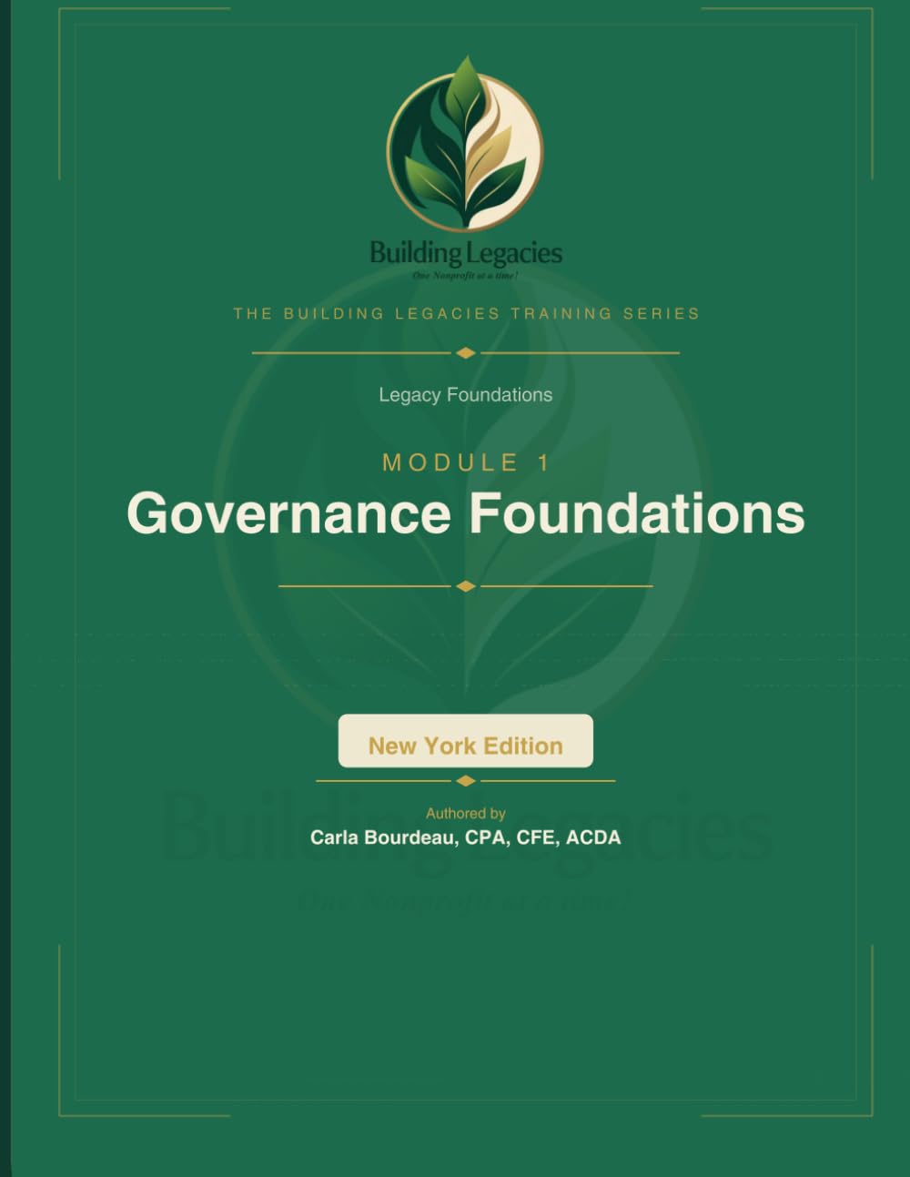 capítulo por capítulo baixar Legacy Foundations Module 1: Governance Foundations: Building the Architecture of Integrity (The Building Legacies Training Series New York Edition)