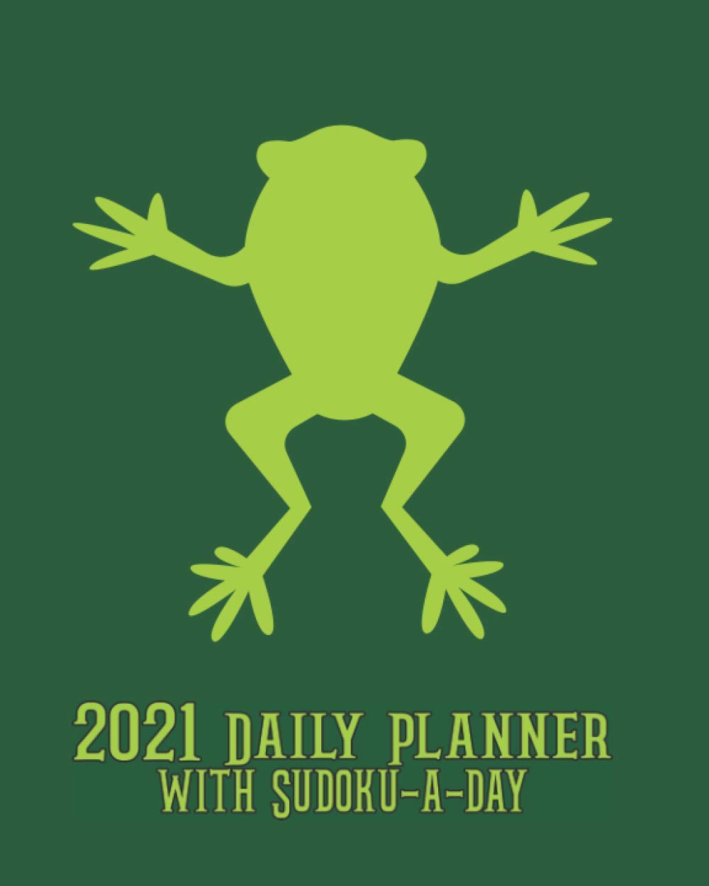 capítulo por capítulo baixar 2021 Daily Planner with Sudoku-a-Day: Green Frog Planning by Day Calendar Jan-Dec 2021