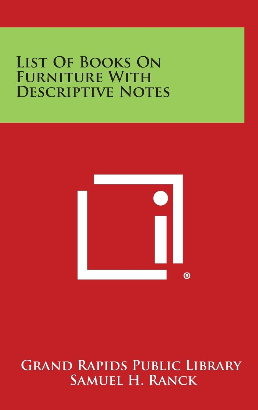 List of Books on Furniture with Descriptive Notes baixar o livro de graça