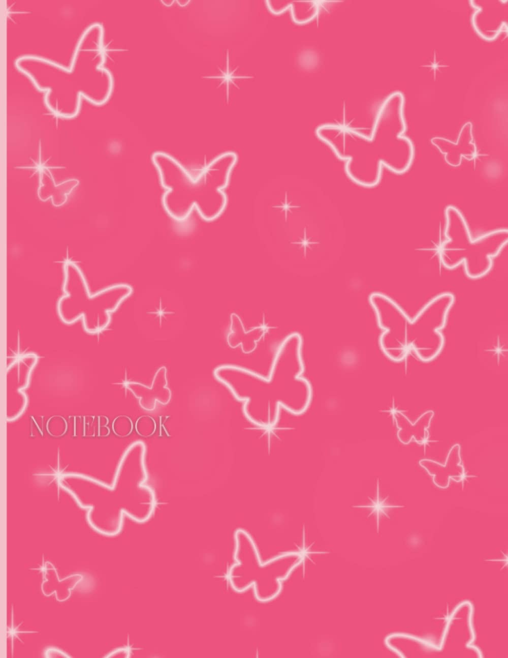 capítulo por capítulo baixar Notebook Aesthetic: Y2K, Indie, Preppy, Aesthetic Notebooks For School, College Ruled, Blank Lined Journal Notebook, Pink Butterflies