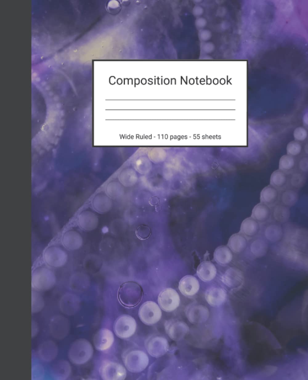 Composition Notebook: Wide Ruled Paper Notebook Journal - Purple Octopus Abstract Painting - Blank Wide Lined Workbook baixar o livro de graça